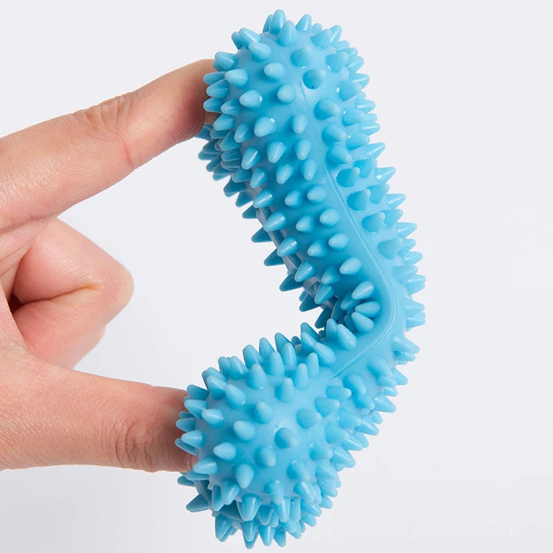 TPR Knot Dog Chew Toy – Bite-Resistant Teeth Cleaning for Small Dogs