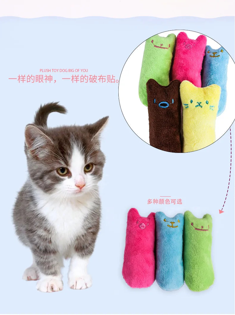 Catnip Plush Chew Toy – Interactive Teeth Grinding Toy for Cats