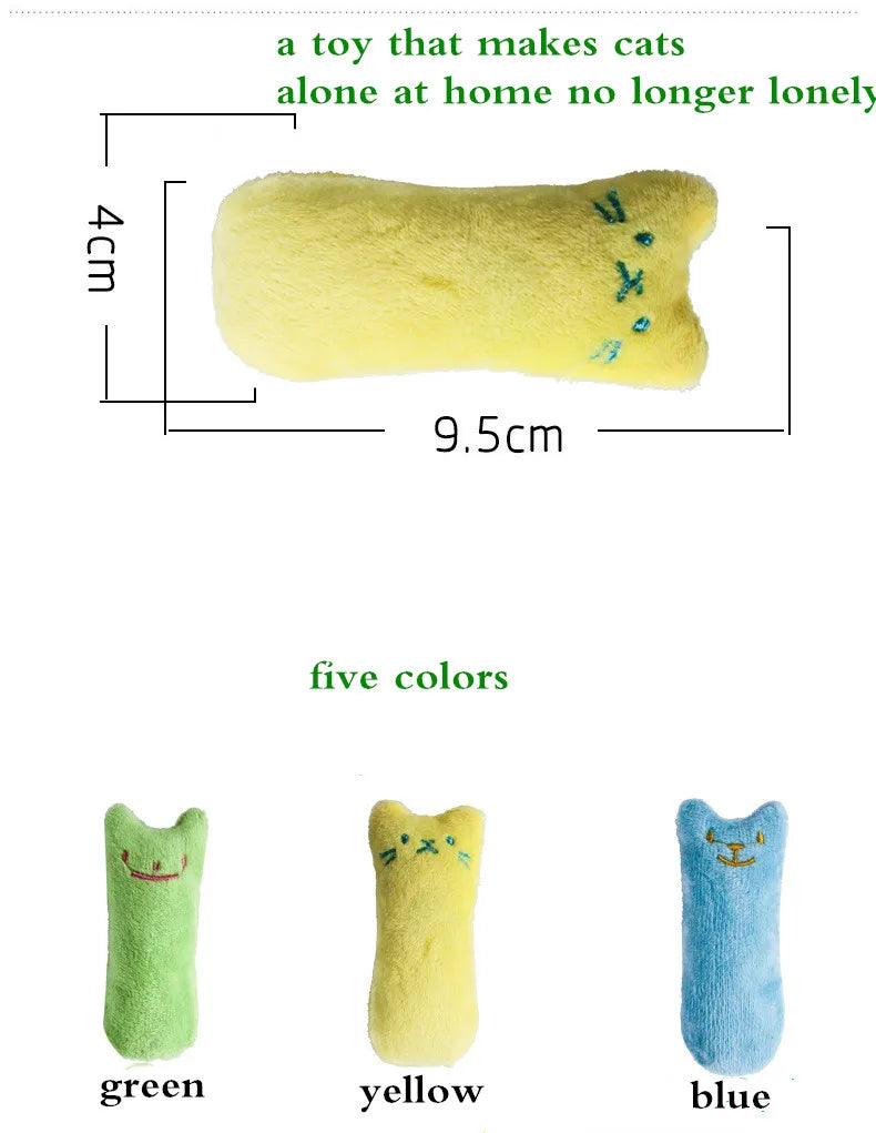Catnip Plush Chew Toy – Interactive Teeth Grinding Toy for Cats
