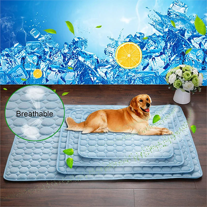 Cooling Dog & Cat Mat – Breathable Summer Pet Bed