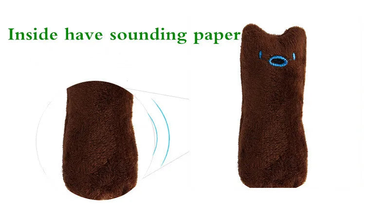 Catnip Plush Chew Toy – Interactive Teeth Grinding Toy for Cats