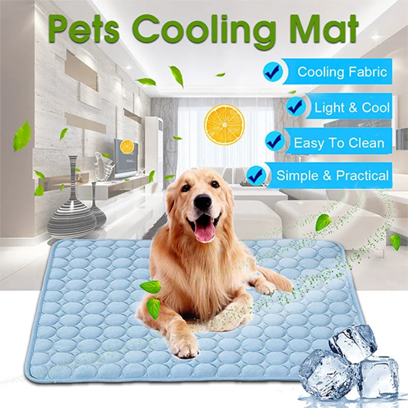 Cooling Dog & Cat Mat – Breathable Summer Pet Bed