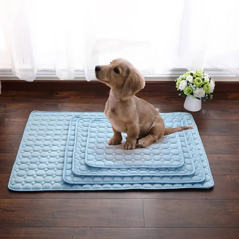 Cooling Dog & Cat Mat – Breathable Summer Pet Bed