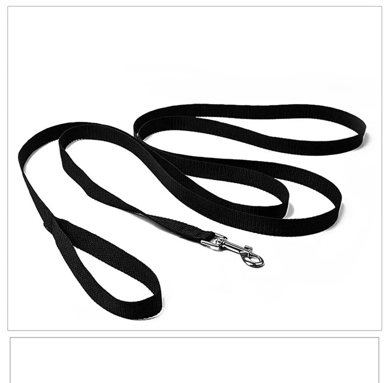 Solid Nylon Dog Leash – Long Lead Rope for Large Dogs (1.5–50m)