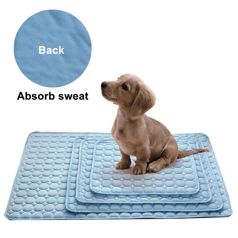 Cooling Dog & Cat Mat – Breathable Summer Pet Bed