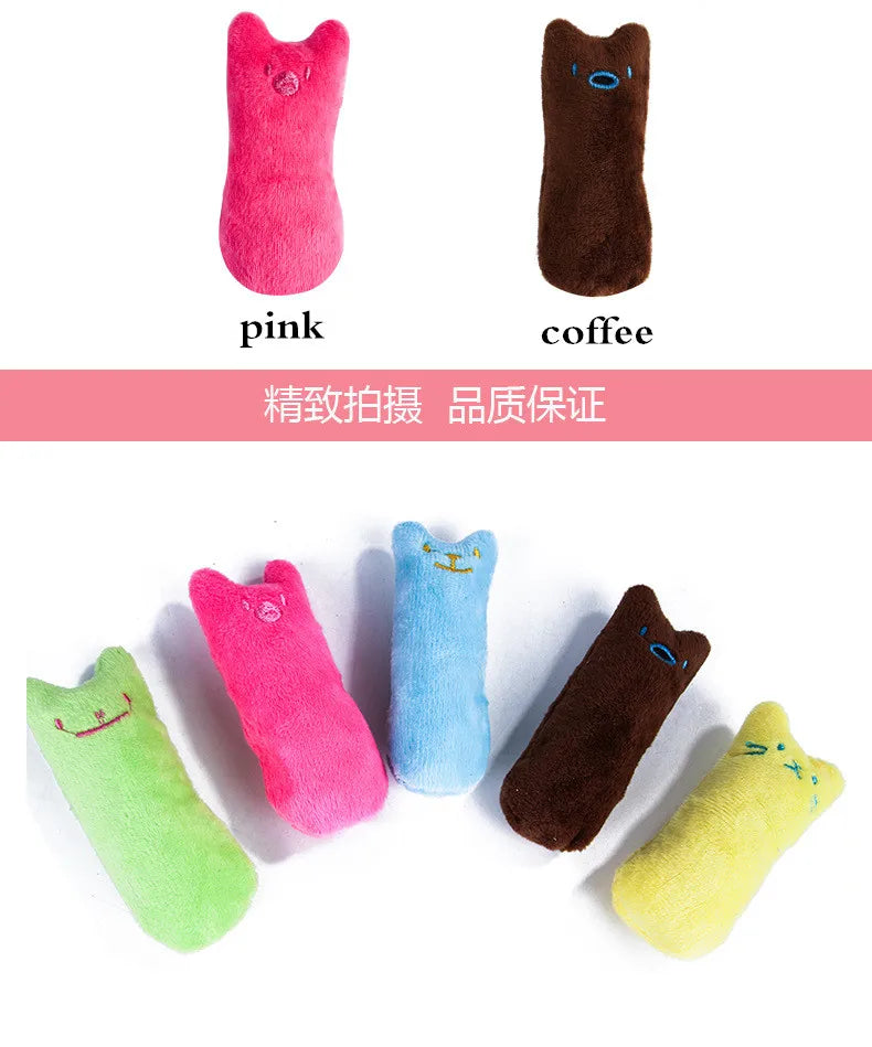 Catnip Plush Chew Toy – Interactive Teeth Grinding Toy for Cats