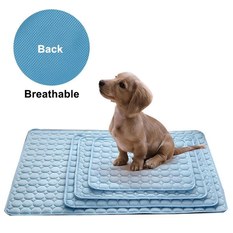 Cooling Dog & Cat Mat – Breathable Summer Pet Bed