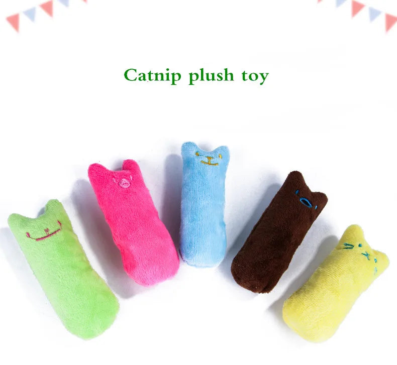 Catnip Plush Chew Toy – Interactive Teeth Grinding Toy for Cats