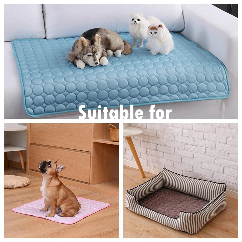 Cooling Dog & Cat Mat – Breathable Summer Pet Bed