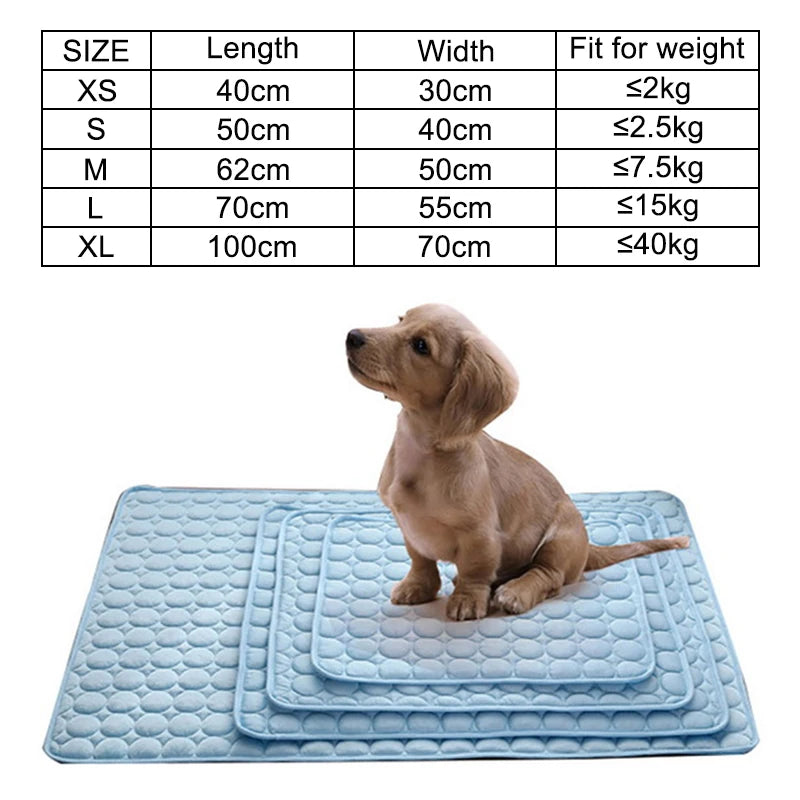 Cooling Dog & Cat Mat – Breathable Summer Pet Bed