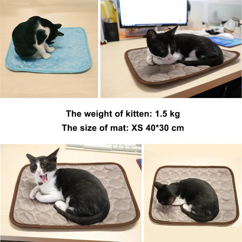 Cooling Dog & Cat Mat – Breathable Summer Pet Bed