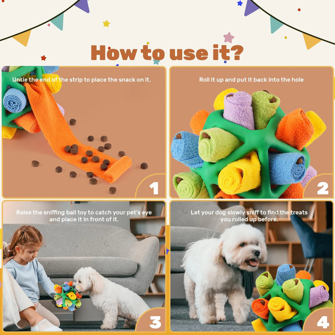 Dog Sniffing Ball – Interactive Chew & Training Toy