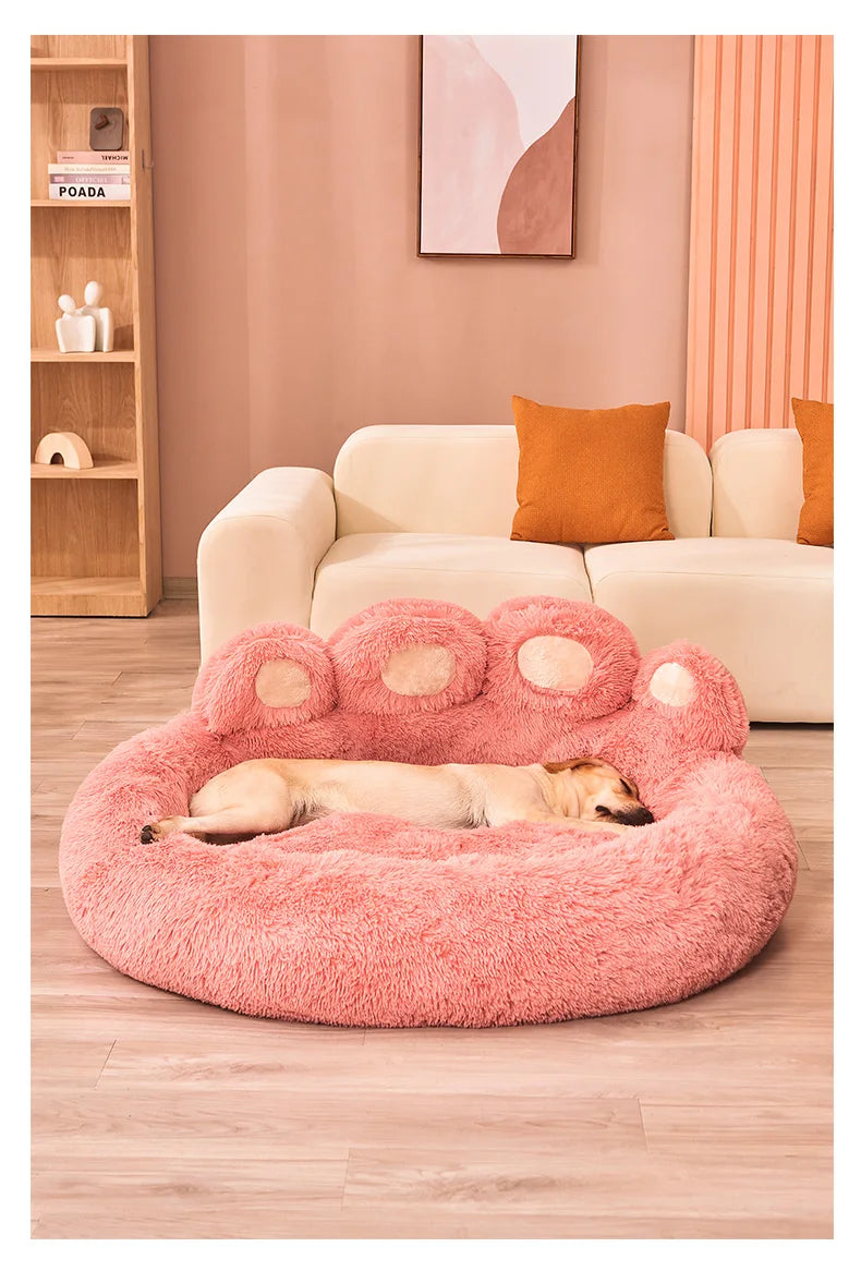 Fluffy Dog & Cat Bed – Large Pet Sofa & Kennel Mat