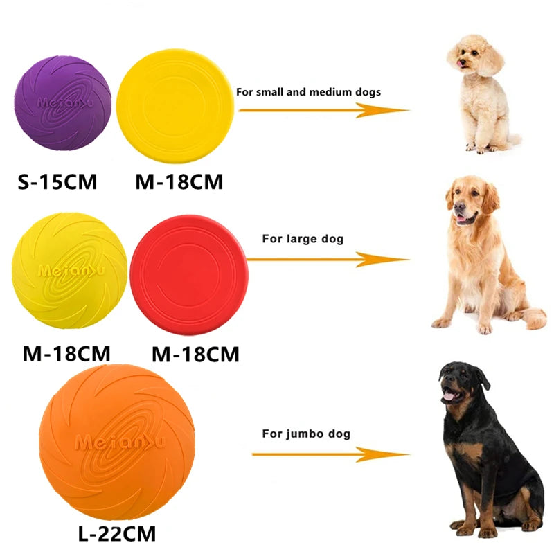 OUZEY Bite-Resistant Flying Disc – Interactive Dog Toy