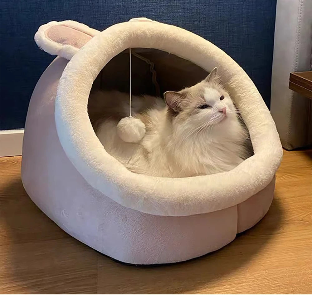 Washable Pet Lounger Cushion – Cozy Cat & Small Dog Bed