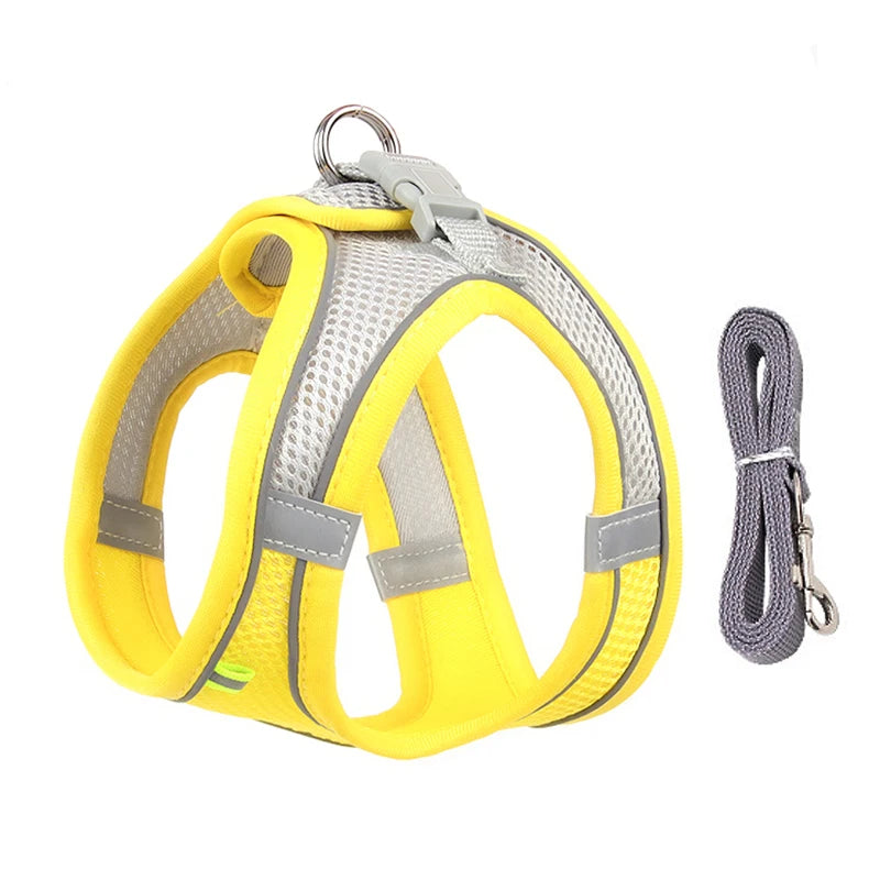 Dog Harness & Leash Set – Adjustable Vest for Small Dogs & Cats
