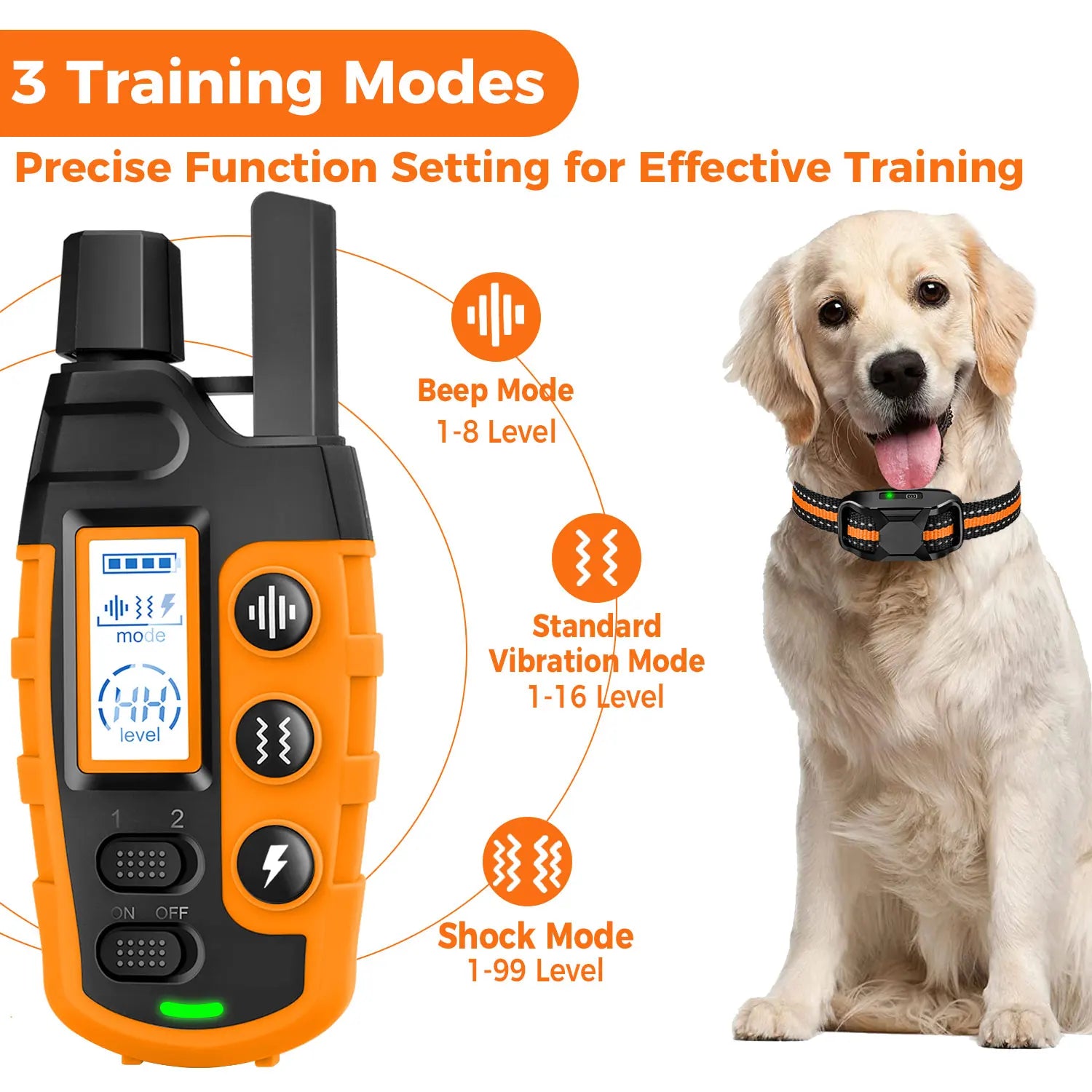 3300Ft Electric Dog Training Collar – Remote Control Waterproof
