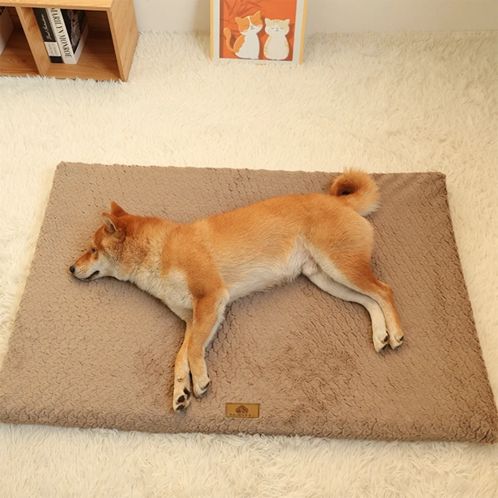 3D Orthopedic Dog Bed – Foam Pet Bed with Washable Faux Fur Cover