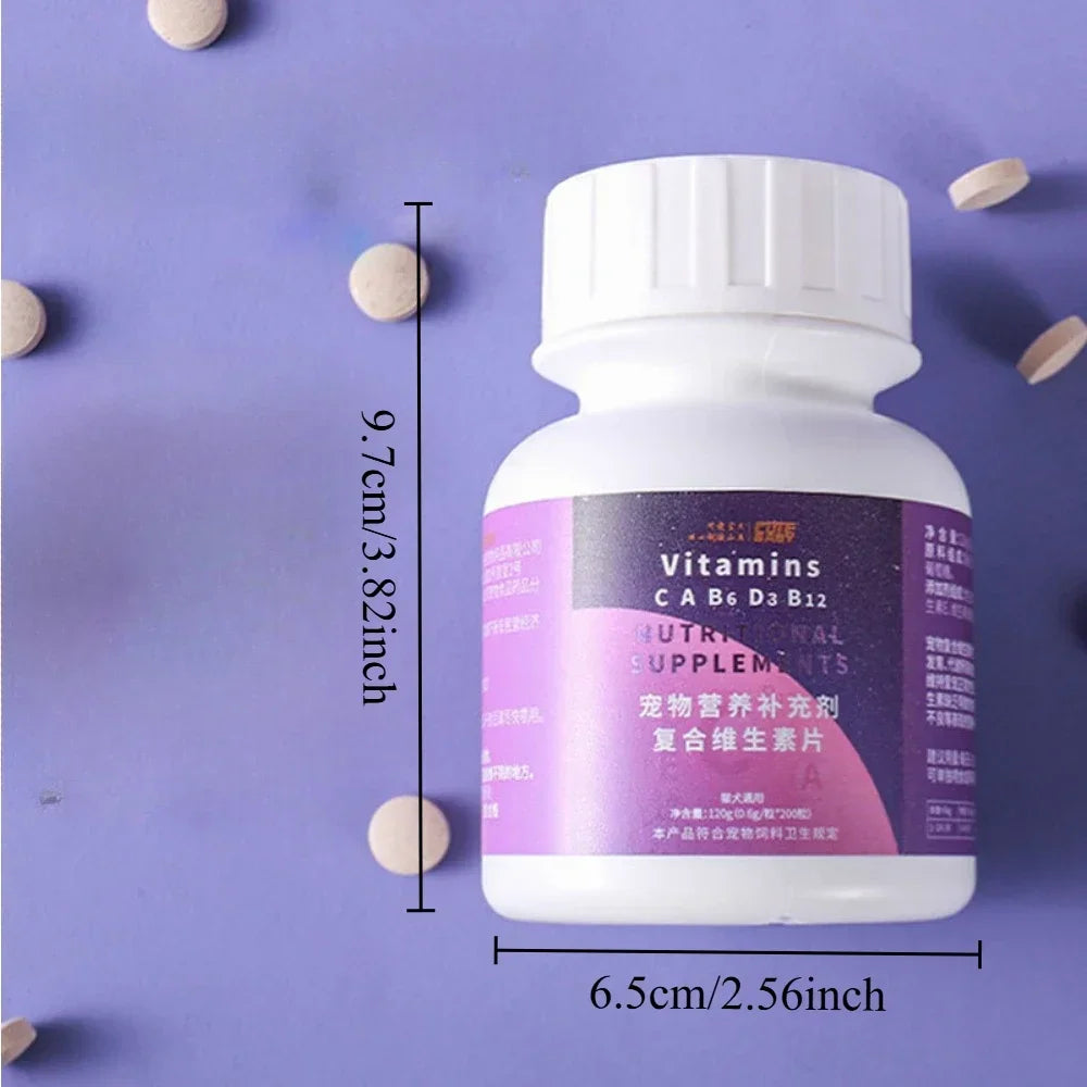 Universal Pet Multivitamins – Calcium Support for Cats & Dogs