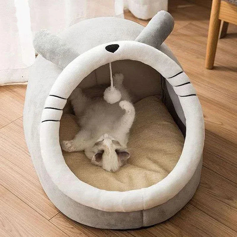Washable Pet Lounger Cushion – Cozy Cat & Small Dog Bed