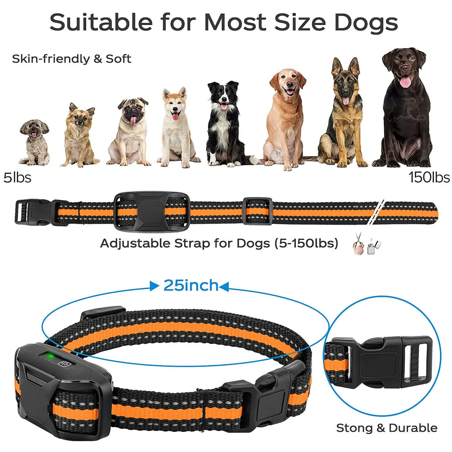 3300Ft Electric Dog Training Collar – Remote Control Waterproof