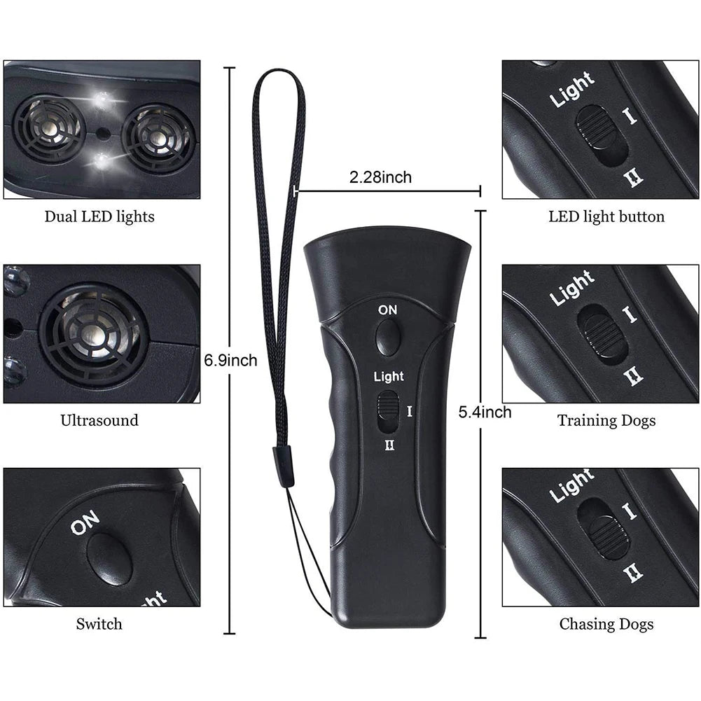Ultrasonic Dog Bark Stopper – Anti-Bark Training Device