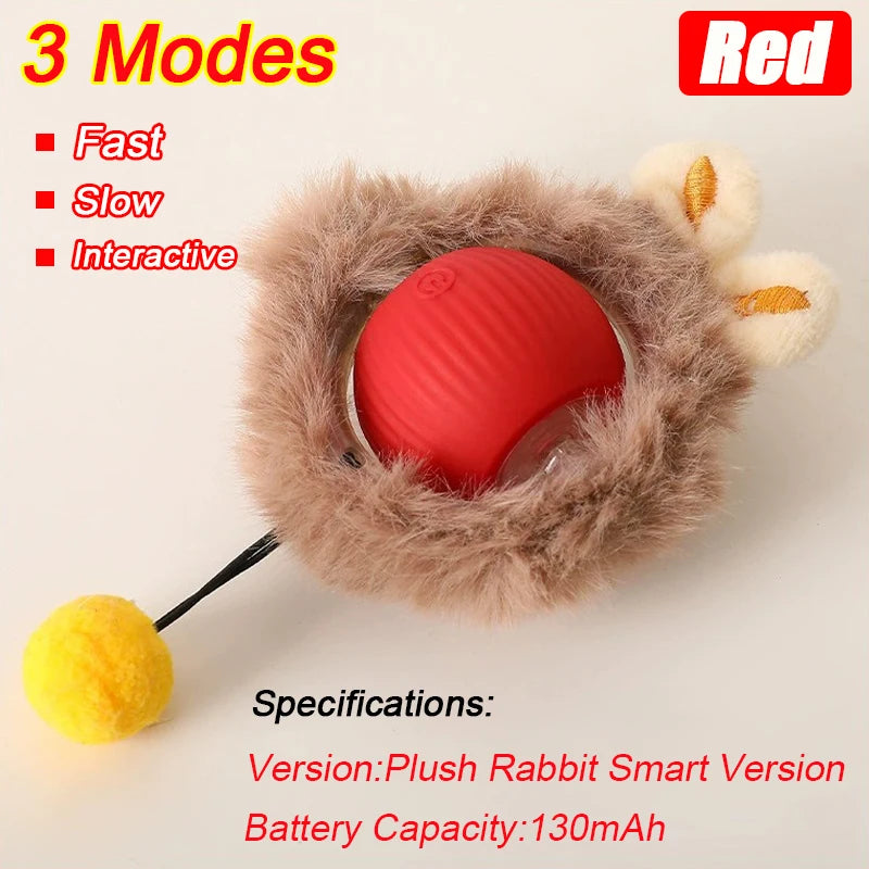 Interactive Rolling Ball Toy – Smart Rechargeable Pet Toy for Cats & Dogs