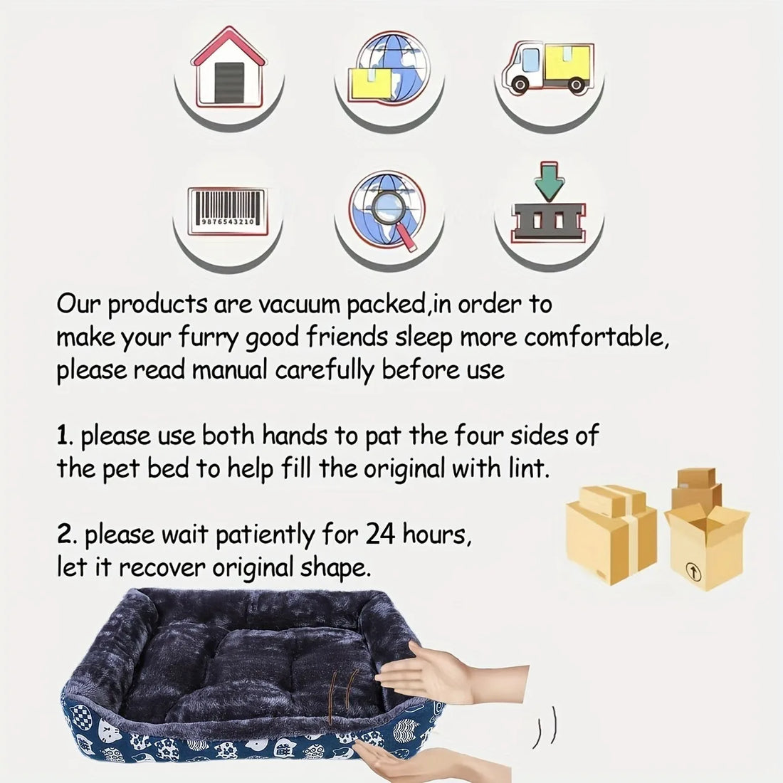 Pet Dog & Cat Bed – Sofa Mat for Small, Medium & Large Pets
