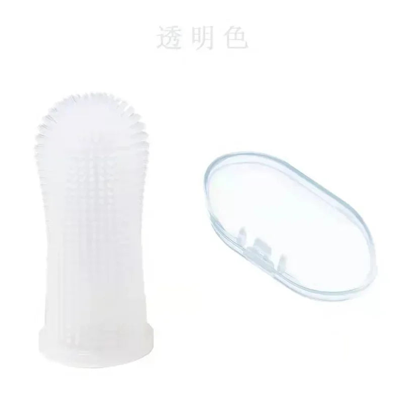 Pet Finger Toothbrush – Soft Silicone Teeth Cleaner for Dogs & Cats