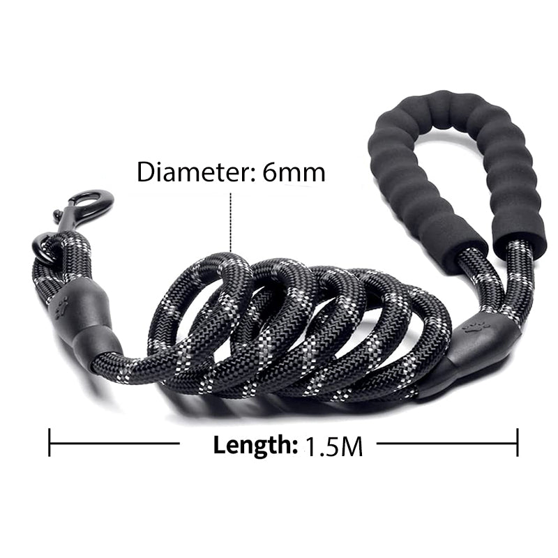 Strong Reflective Dog Leash – Heavy-Duty for All Sizes