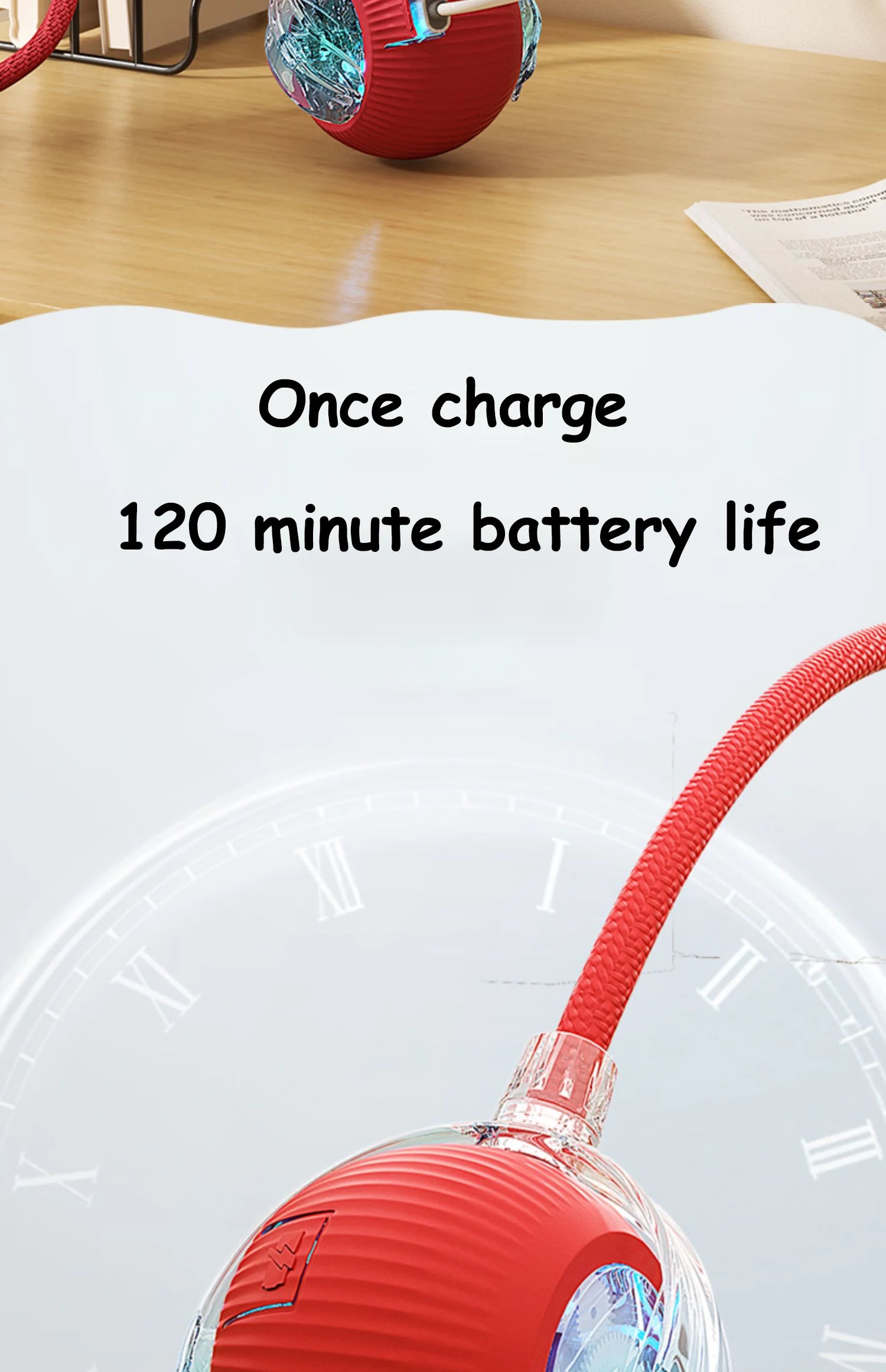 Interactive Rolling Ball Toy – Smart Rechargeable Pet Toy for Cats & Dogs