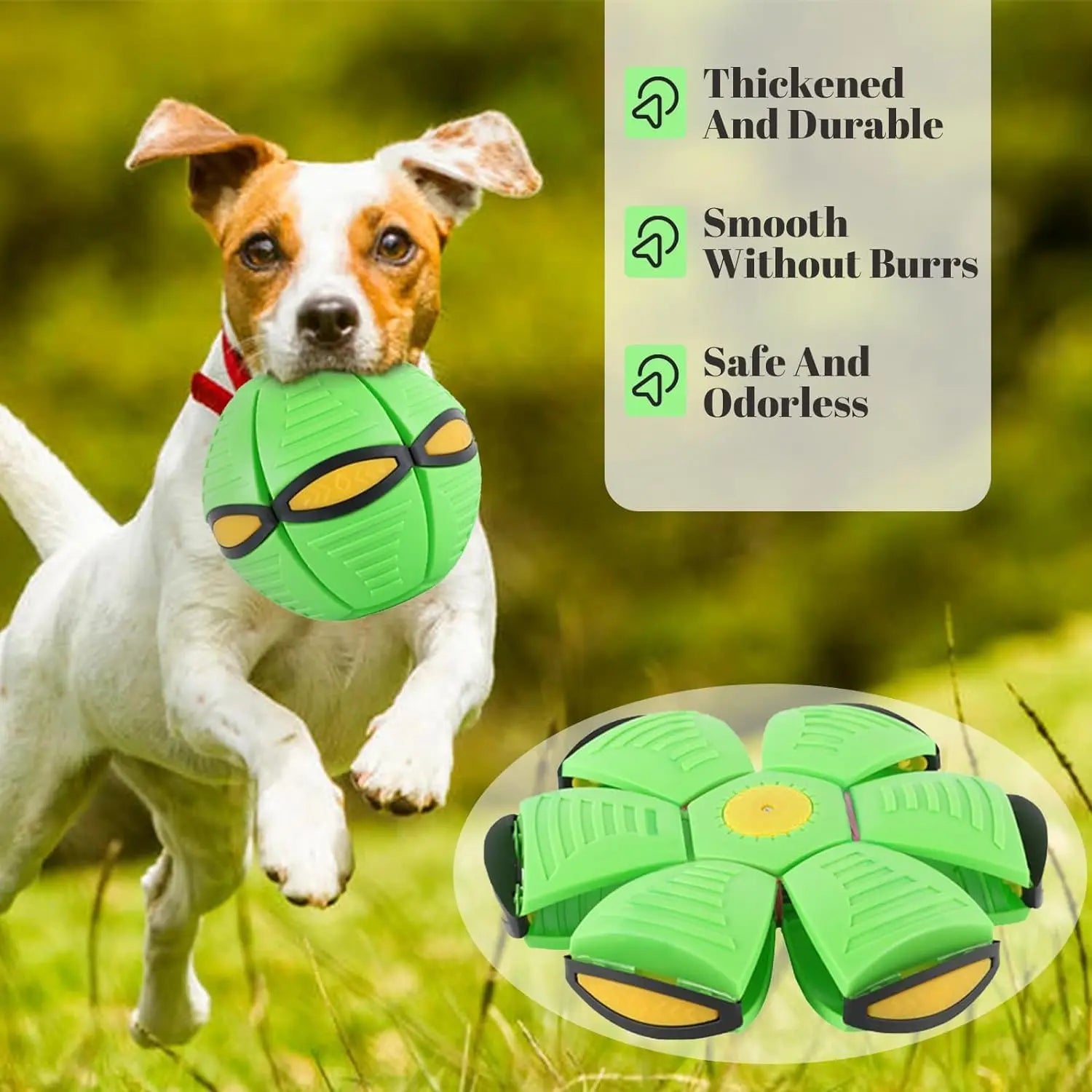Flying Saucer Bouncing Ball – Durable Elastic Dog & Kids Toy