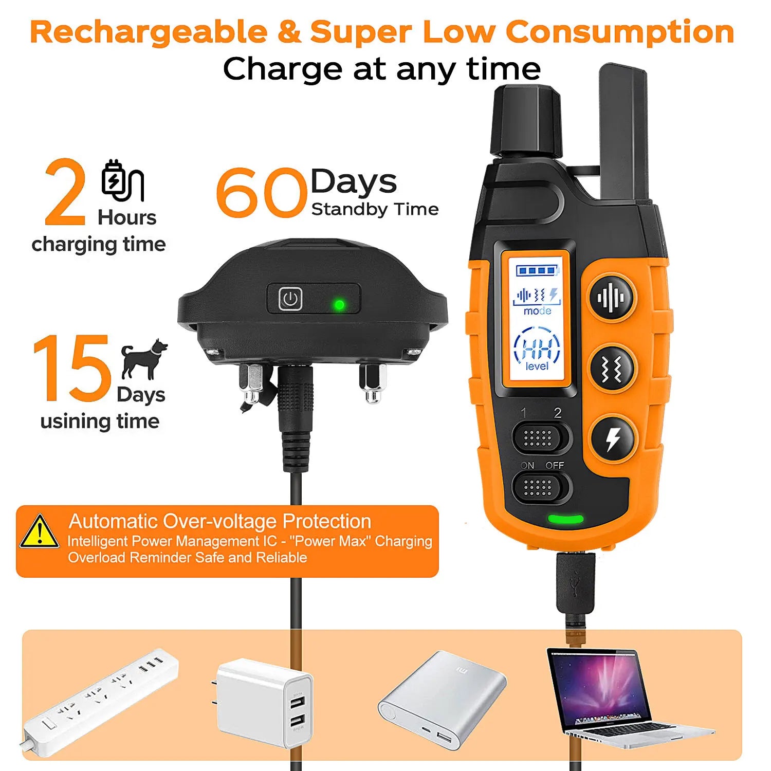 3300Ft Electric Dog Training Collar – Remote Control Waterproof