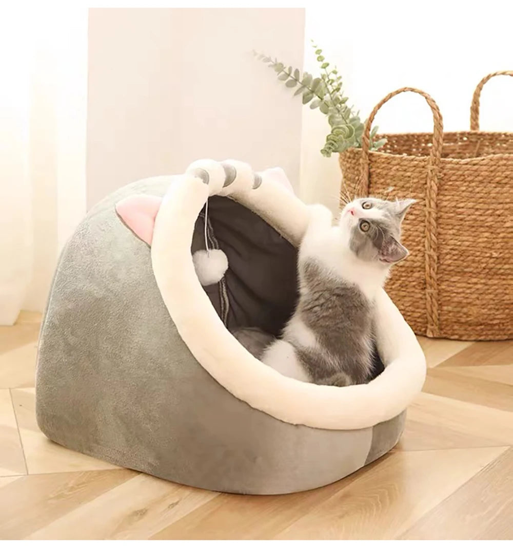 Washable Pet Lounger Cushion – Cozy Cat & Small Dog Bed