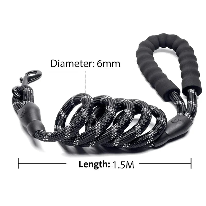 Strong Reflective Dog Leash – Heavy-Duty for All Sizes