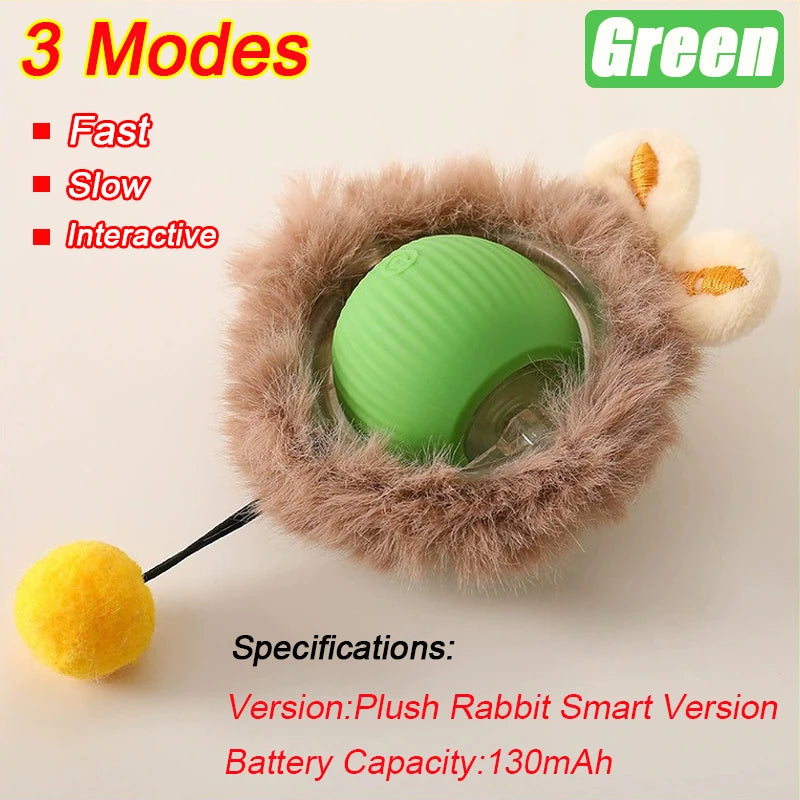 Interactive Rolling Ball Toy – Smart Rechargeable Pet Toy for Cats & Dogs