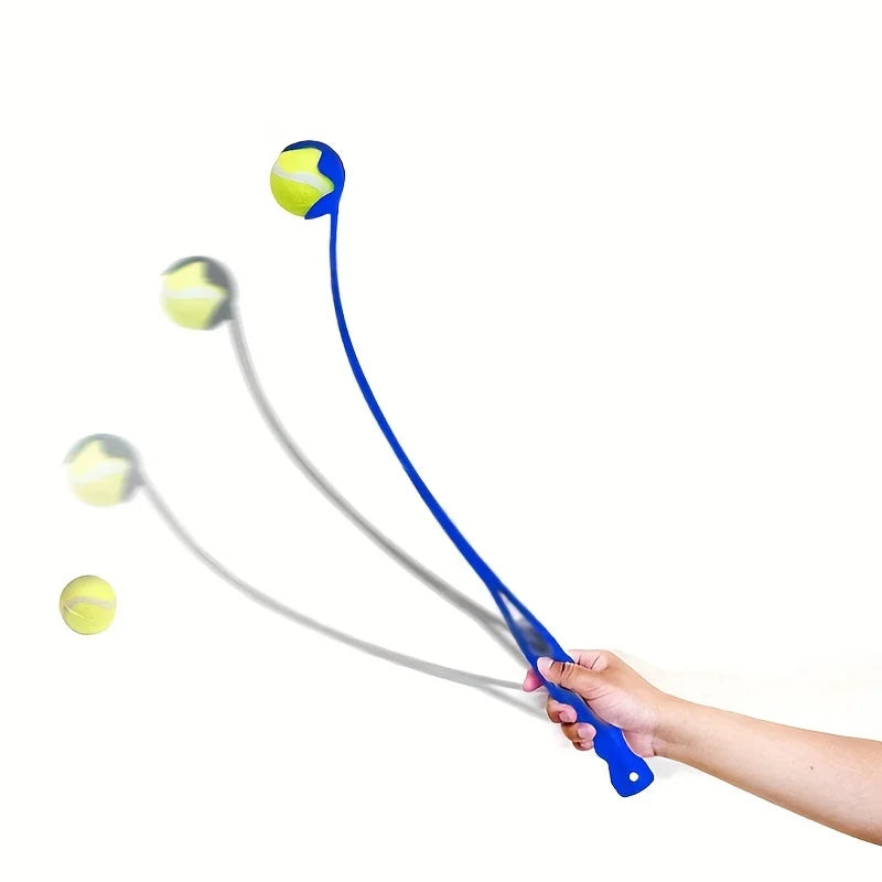 Pet Tennis Ball Launcher Stick – Interactive Dog Training Toy