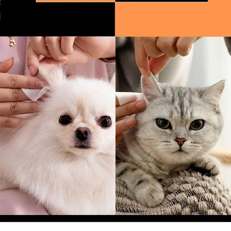 Pet Eye Cleaning Wipes – Tear Stain Remover for Dogs & Cats