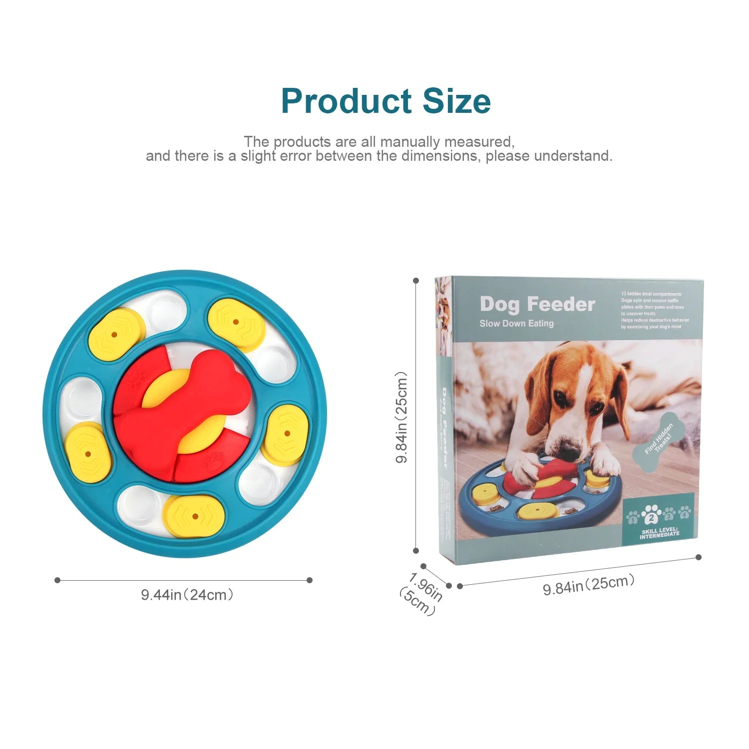 Interactive Dog Puzzle Toy – Slow Feeder & IQ-Boosting Food Dispenser