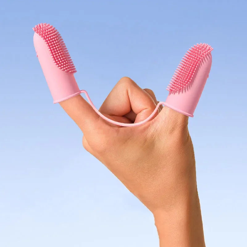 Pet Finger Toothbrush – Soft Silicone Teeth Cleaner for Dogs & Cats