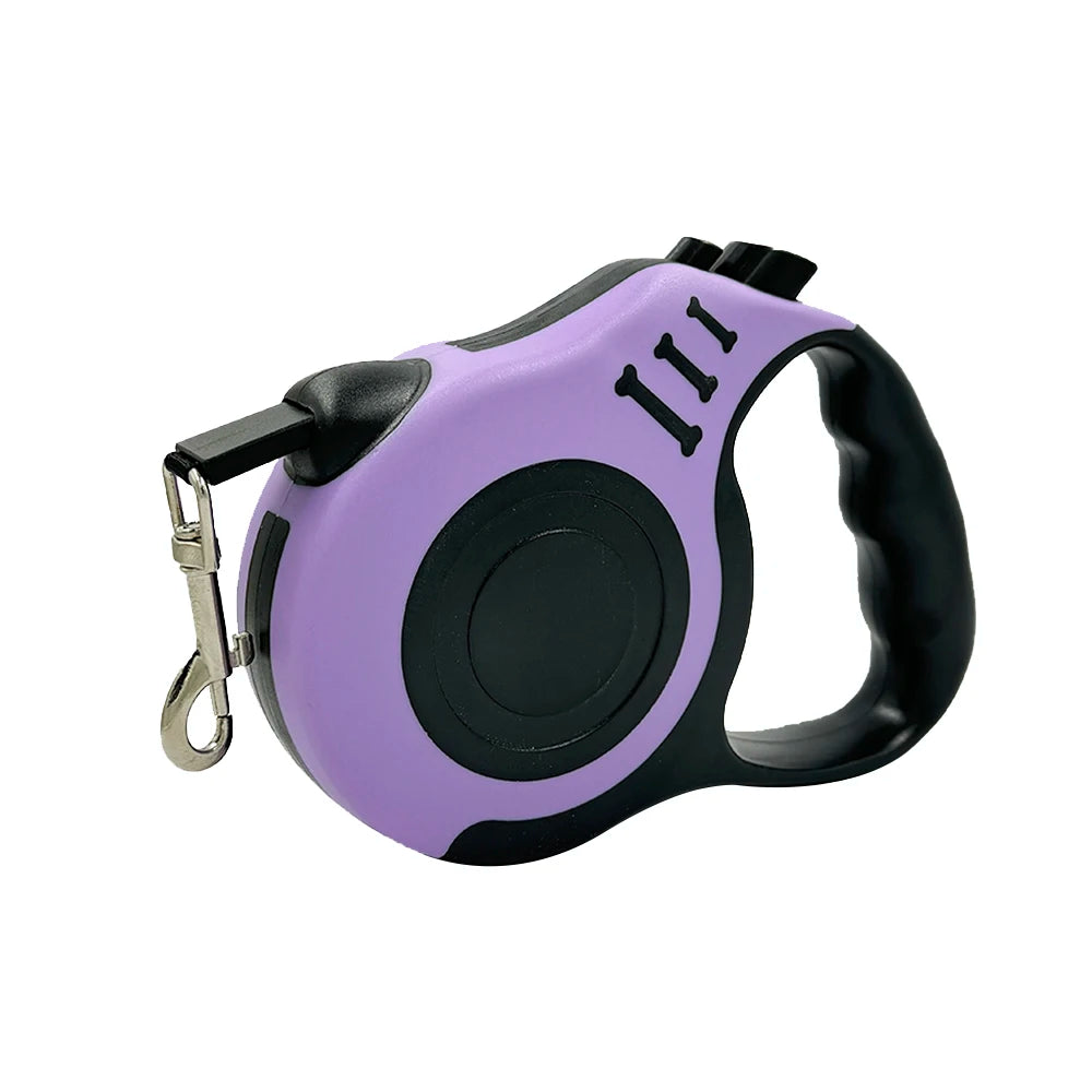 Retractable Dog Leash – 3m/5m Nylon Lead for Small & Medium Pets