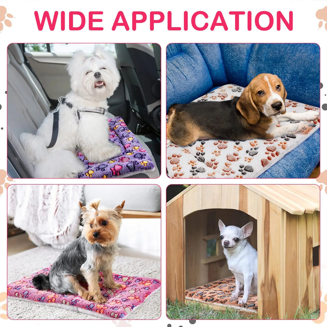 Pet Sleeping Mat – Washable Dog & Cat Bed Cushion