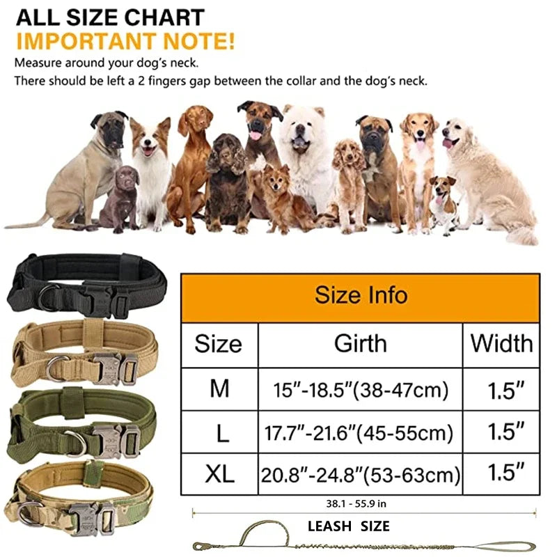 Tactical Dog Collar & Leash Set