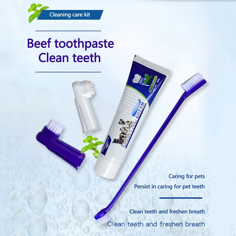 Dog Dental Care Kit – 4-Piece Tartar Control Set