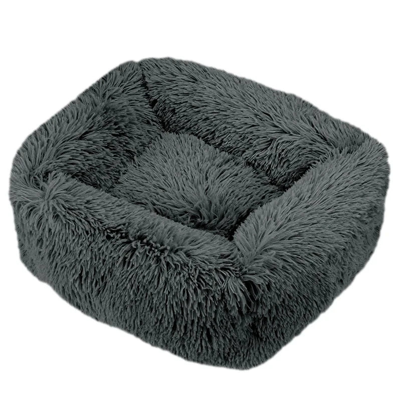 Rectangle Plush Pet Bed – Warm Winter Mat for Cats & Dogs