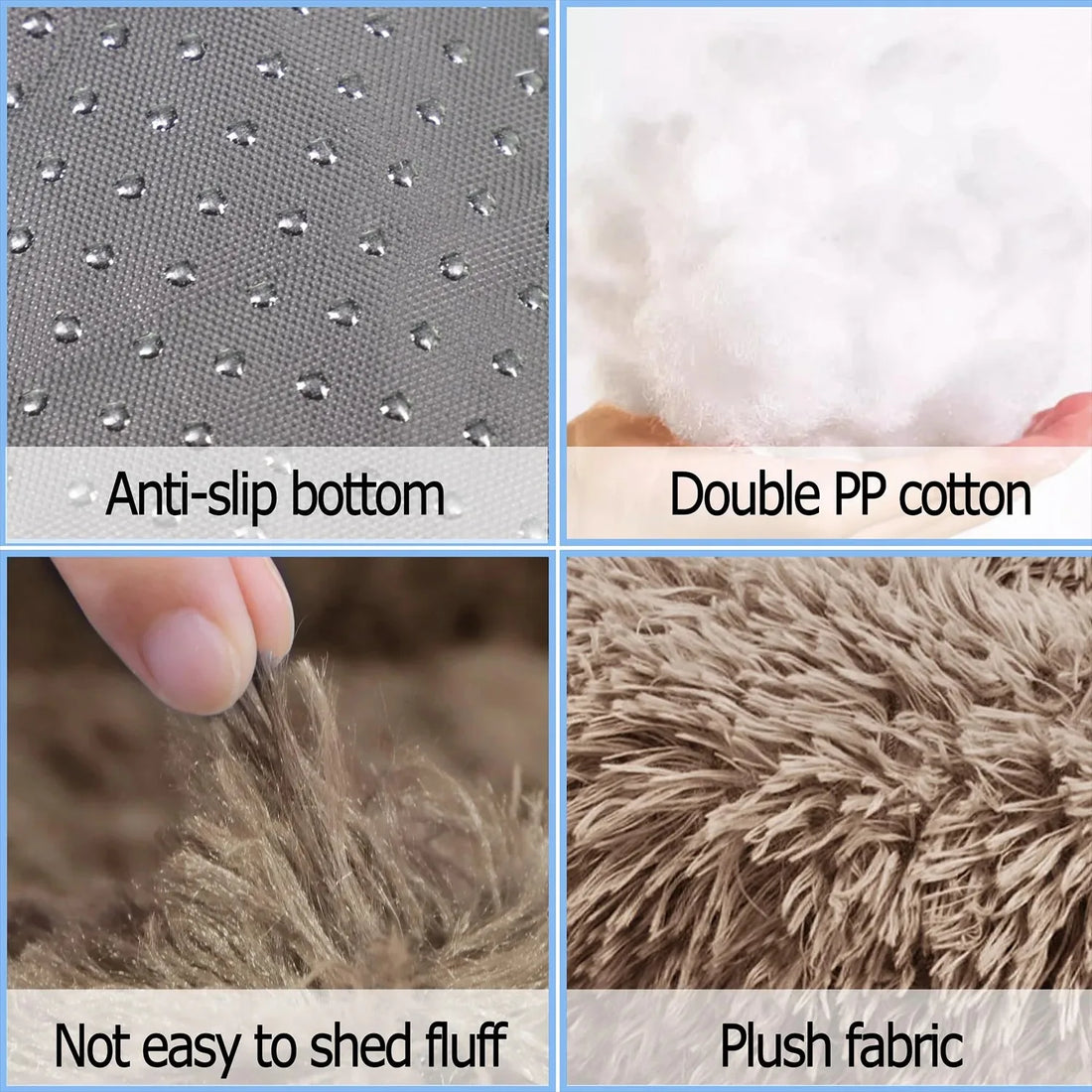 Round Plush Pet Bed – Winter Warm Dog & Cat Sofa