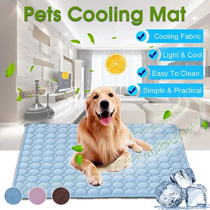 Cooling Dog & Cat Mat – Breathable Summer Pet Bed