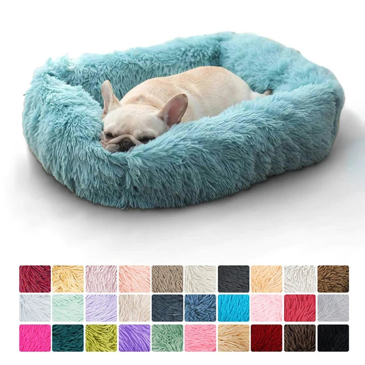 Rectangle Plush Pet Bed – Warm Winter Mat for Cats & Dogs
