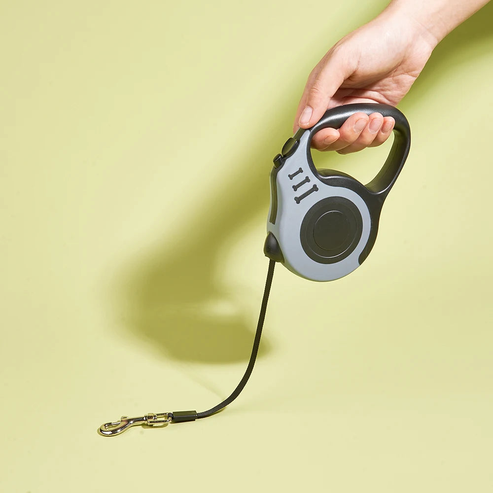 Retractable Dog Leash – 3m/5m Nylon Lead for Small & Medium Pets