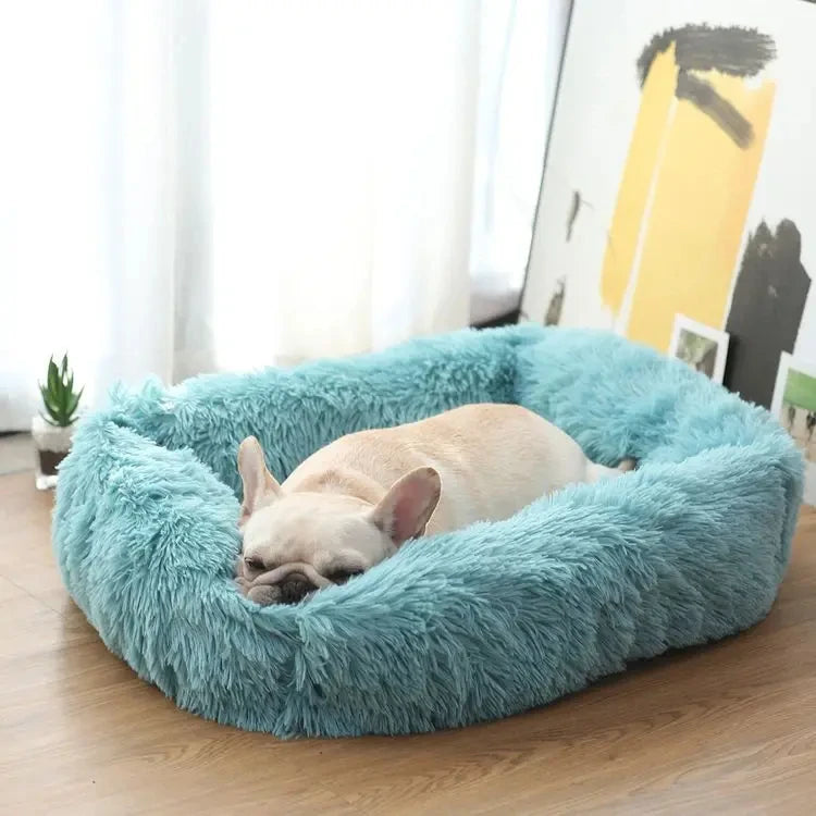 Rectangle Plush Pet Bed – Warm Winter Mat for Cats & Dogs